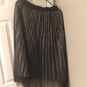 Tulle skirt silver/black